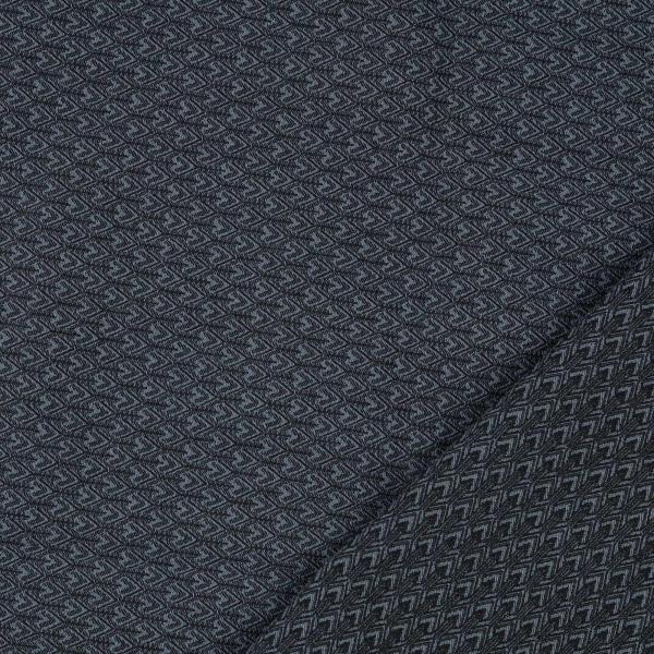 Bengalin Jacquard, schwarz-jeansblau